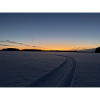 Winter sunset on the trail