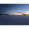 Winter landscape at sunset