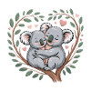 Koala Couple Saint-Valentin
