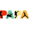 Parkour-Papa lustiger Retro-Freilauf-Papa