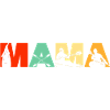 Kayaker MAMA Retro Sunset Kayaking Gift