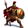Spartan Warrior with Shield