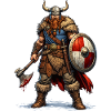 Viking Warrior with Shield