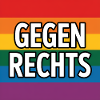 Gegen Rechts - Antifa Regenbogen Tee