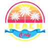 Beach Only Palmen Sunset Logo