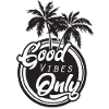 Gute Vibes Only Palmen