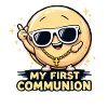 First Communion Bling Cartoon