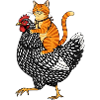 Cat Rides Chicken - Fun Farm Adventure