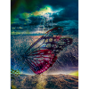 Butterfly under Storm Light