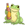 Grenouille Bouteille de Bière