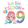 I'm already 9 Mermaid Birthday