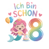 I'm already 8 Mermaid Birthday