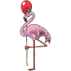 Ballon d’anniversaire du flamant rose