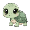 Mintgrüne Kuschelturtle