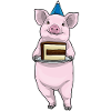Pig Birthday Cake