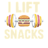 Jeg løfter snacks fitness humor design