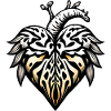 Tribal Tattoo Heart - Wild, Strong & Mysterious