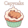 Motif mignon de cupcakes capybara capybara