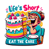 Il breve cartone animato della vita Mangia la torta