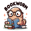 Spectacle bookworm while reading