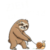 Don't pull so sloth with snail