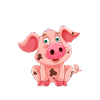 Cute Piggy Saying Design