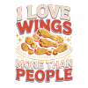 Chicken Wings Lover Snack Motif