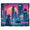 Retro Wave Tokyo Cyber