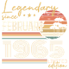Février 1965 anniversaire 1965 légendes Février