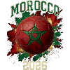 Fußballdesign von Marokko 2026