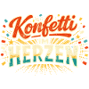 Konfetti im Herzen Kostüm Damen