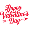 Valentine Script Herzpfeil