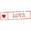 Rustic Heart Love Stamp
