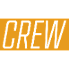 Crew lettering on orange
