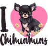 Chihuahua Chihuahueño Heart I Love