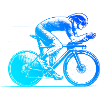 Minimalist road bike motif