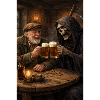 Drinking beer with death