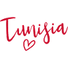Tunisia Heart Women's Love Tunisia