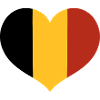 Belgian Flag Heart