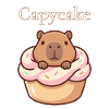 Capycake Capybara in Cupcake Sweet Motif