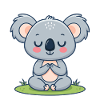 Zen Koala in meditation