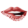 Hard to Resist – Red Lips Illustration