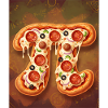 Pi Shape Pizza