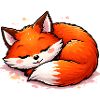 Sleeping Fox – Cute Animal Motif