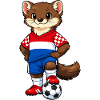 Football Marten Croatia Fan Croatian Flag