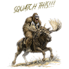 Funny Bigfoot Moose T-Shirt