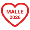 Logo cœur MALLE 2026