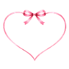 Heart bow customizable