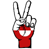 Greenland Flag Peace Symbol used