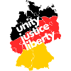 Map of Germany - Unity, Justice & Freedom